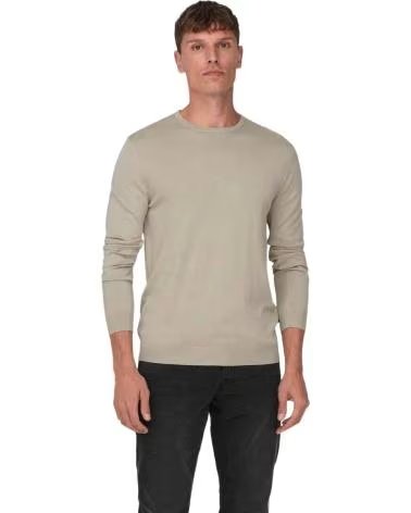 ONLY SUDADERA SONS EN PARA HOMBRE BEIGE