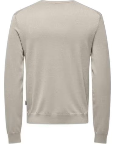 ONLY SUDADERA SONS EN PARA HOMBRE BEIGE