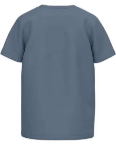 NAME IT NAME IT UNISEX-T-SHIRT MIT KURZEN ÄRMELN UND SPORTLICHEM AUFDRUCK AZUL