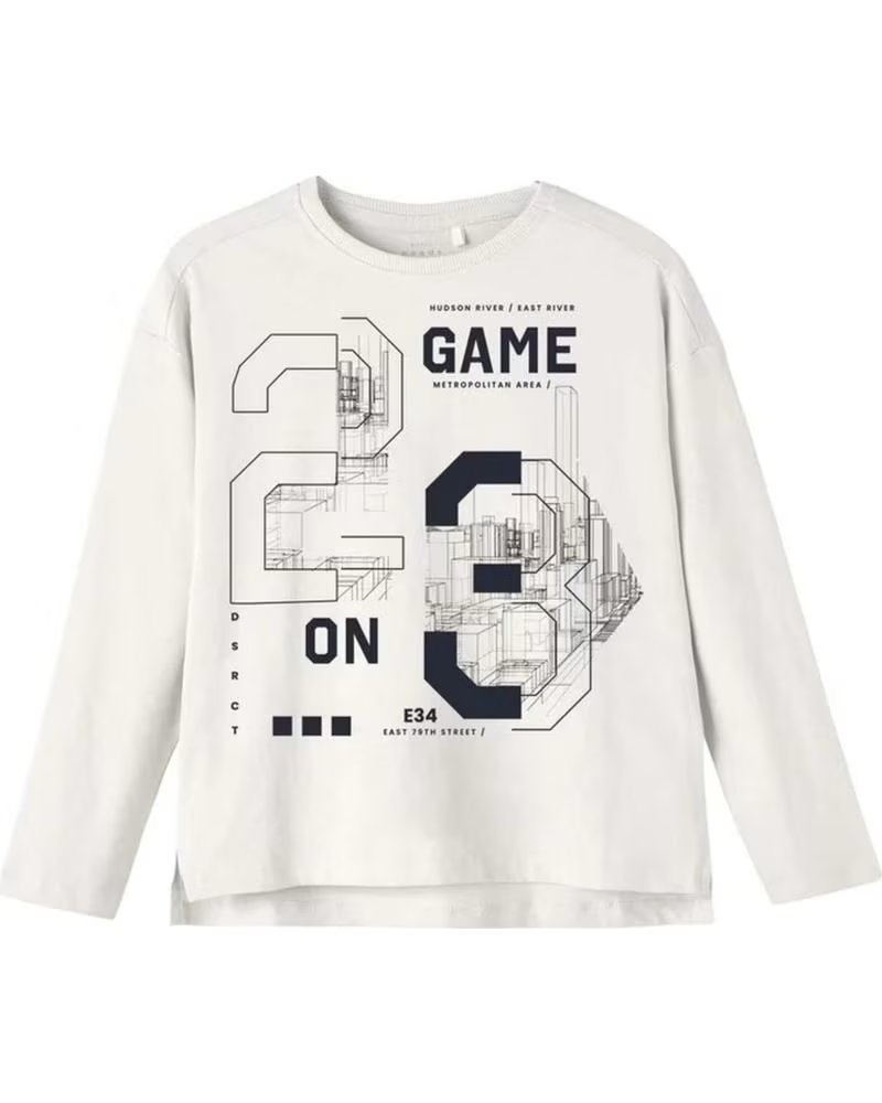 NAME IT SUDADERA NAME IT "GAME ON" PARA NIÑO/A UNISEX BLANCO
