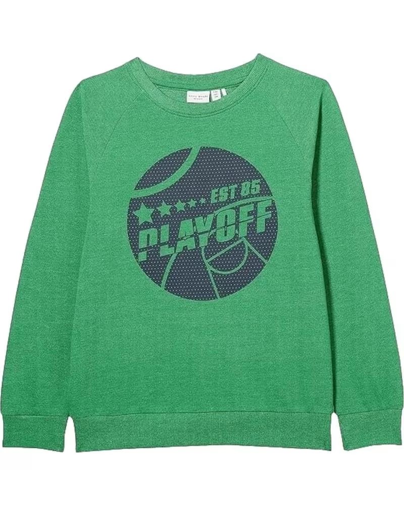NAME IT SUDADERA UNISEX PARA NIÑOS NAME IT CON ESTAMPADO "PLAYOFF" VERDE