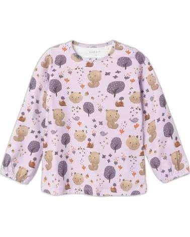 NAME IT NAME IT UNISEX KIDS SWEATSHIRT WITH BEAR AND BALLOON PRINT MORADO