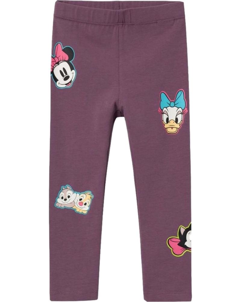 NAME IT LEGGINGS MORADOS PARA NIÑA CON ESTAMPADO DE MINNIE MOUSE MORADO