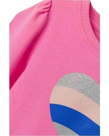 NAME IT T-SHIRT A MANICHE LUNGHE CON CUORE PER BAMBINA NAME IT ROSA