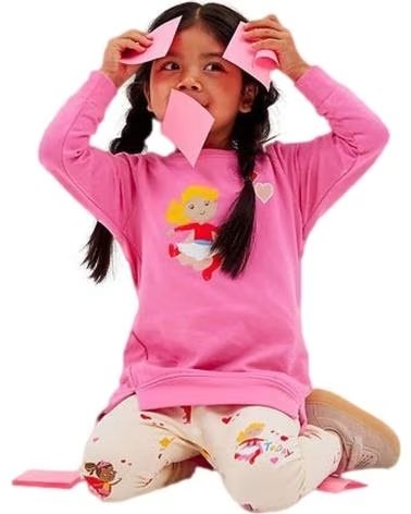 NAME IT NAME IT GIRLS´ PINK SWEATSHIRT WITH PRINT ROSA