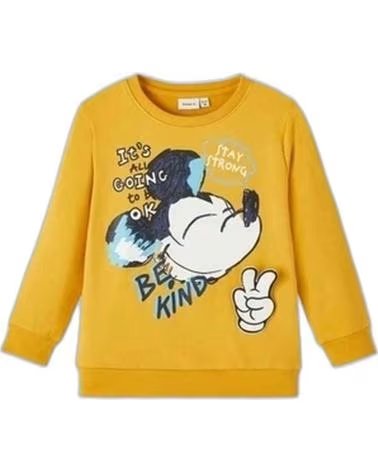NAME IT FELPA PER BAMBINI NAME IT "MICKEY MOUSE" GIALLA AMARILLO