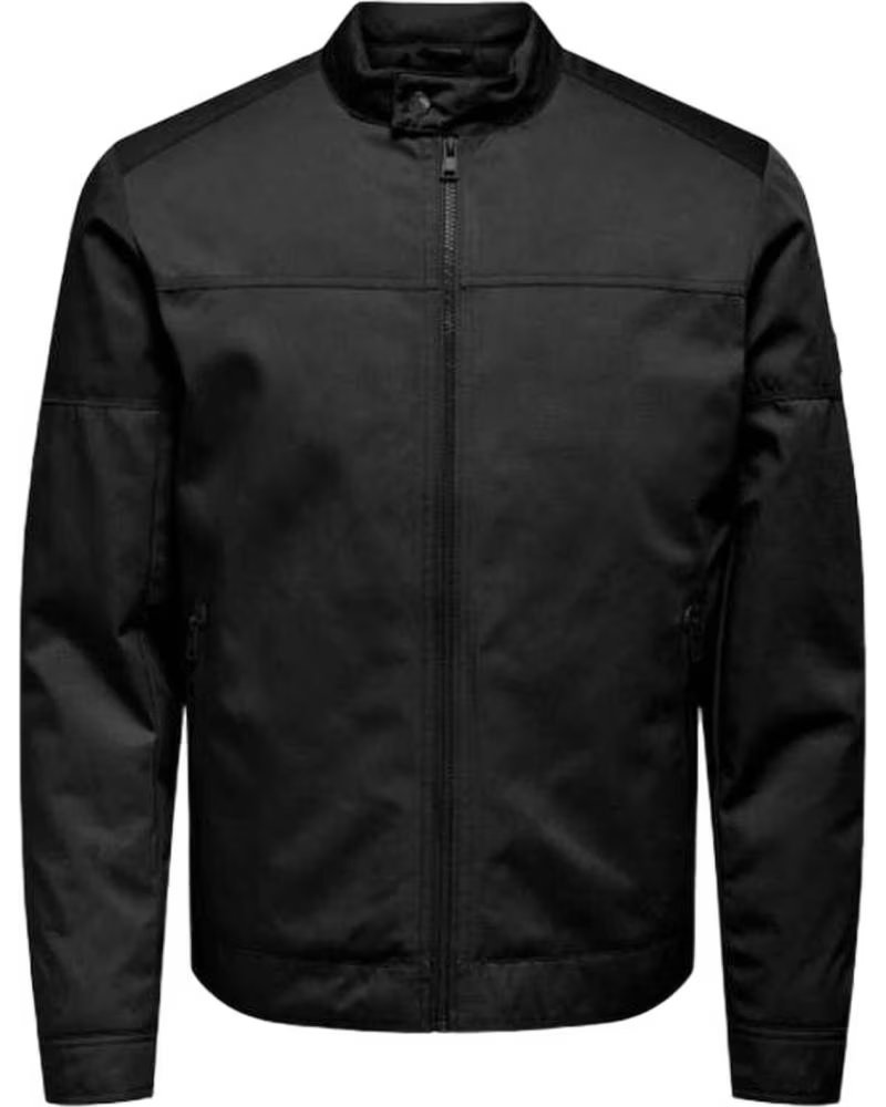 ONLY ONLY SONS MEN´S BLACK BOMBER JACKET NEGRO
