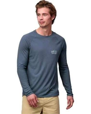 PATAGONIA MOLETOM PATAGONIA DE MANGA LONGA MASCULINO AZUL