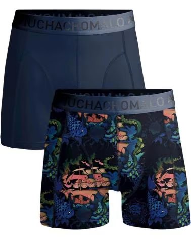MUCHACHO MALO CUECA BOXER ESTAMPADA MUCHACHO MALO MASCULINA AZUL