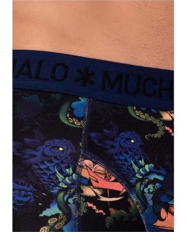 MUCHACHO MALO CUECA BOXER ESTAMPADA MUCHACHO MALO MASCULINA AZUL