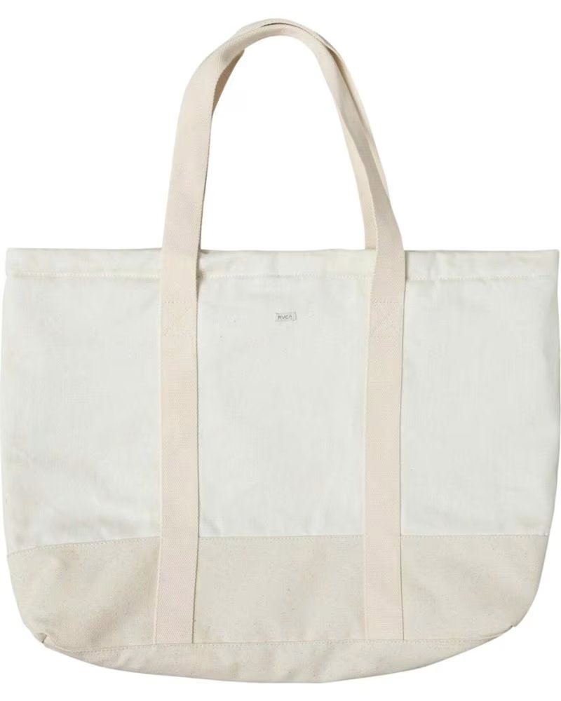 RVCA SHOPPING TOTE BAG W5BGRARVP1 FOR WOMEN WHITE BLANCO