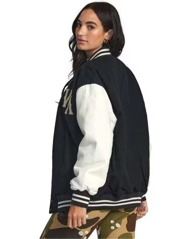 RVCA CHAQUETA RVCA AVJJK00178-PTK ESTILO VARSITY NEGRO