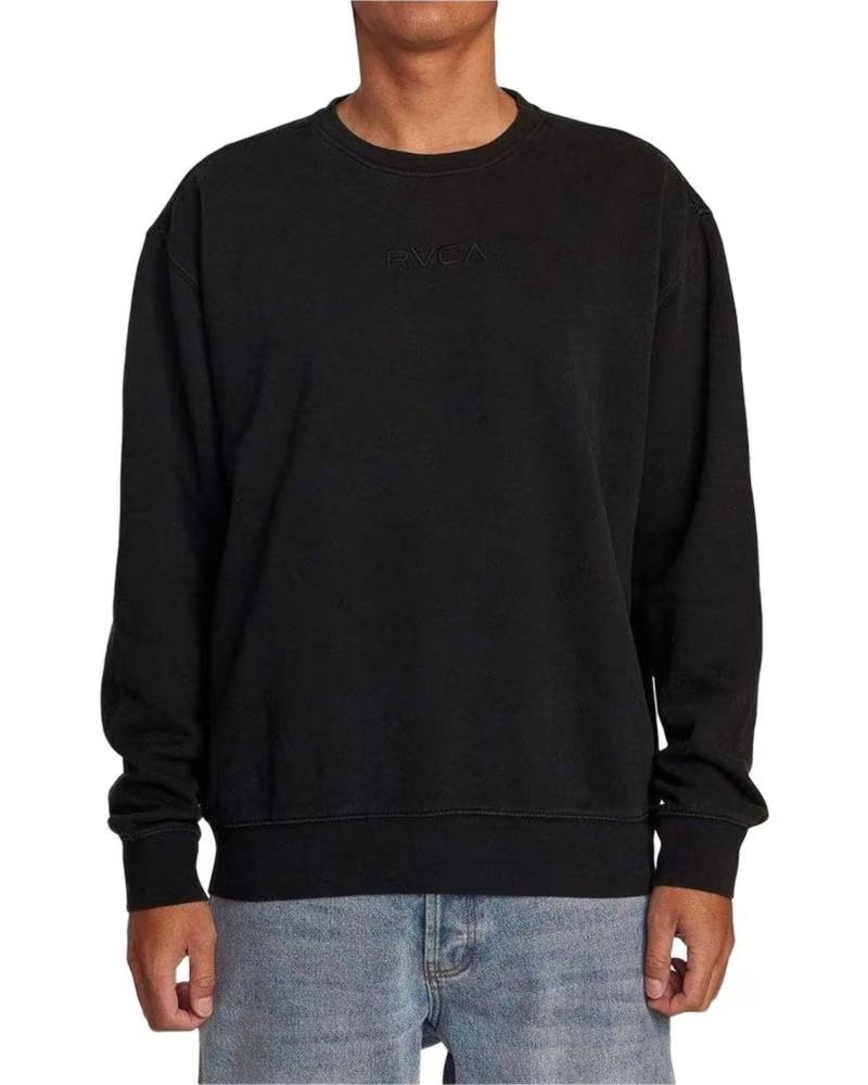 RVCA SUDADERA RVCA AVYFT00338 CUELLO REDONDO NEGRO