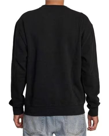 RVCA SUDADERA RVCA AVYFT00338 CUELLO REDONDO NEGRO