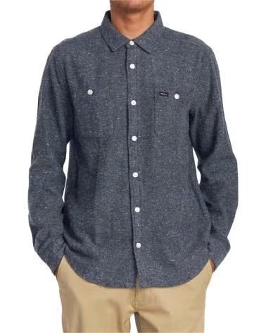 RVCA CAMISA RVCA AVYWT00350-MDYM MANGA LARGA AZUL