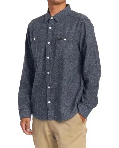 RVCA CAMISA RVCA AVYWT00350-MDYM MANGA LARGA AZUL