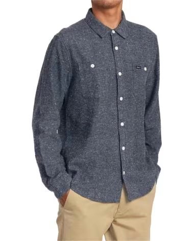 RVCA CAMISA RVCA AVYWT00350-MDYM MANGA LARGA AZUL