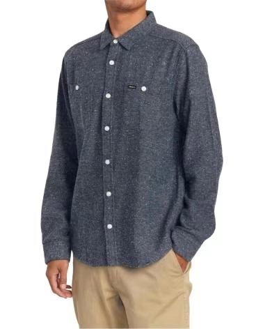 RVCA CAMISA RVCA AVYWT00350-MDYM MANGA LARGA AZUL