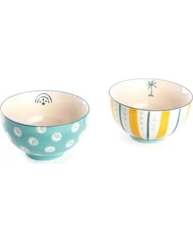 CADES CONJUNTO DE 2 TIGELAS DECORATIVAS MULTIUSO MULTICOLOR