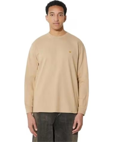 CARHARTT WIP CAMISETA CARHARTT WIP DE MANGA COMPRIDA MASCULINA BEIGE
