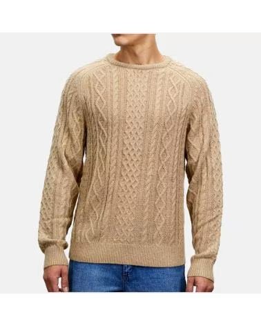 RHYTHM MAGLIONE A TRECCE RHYTHM DA UOMO IN BEIGE BEIGE