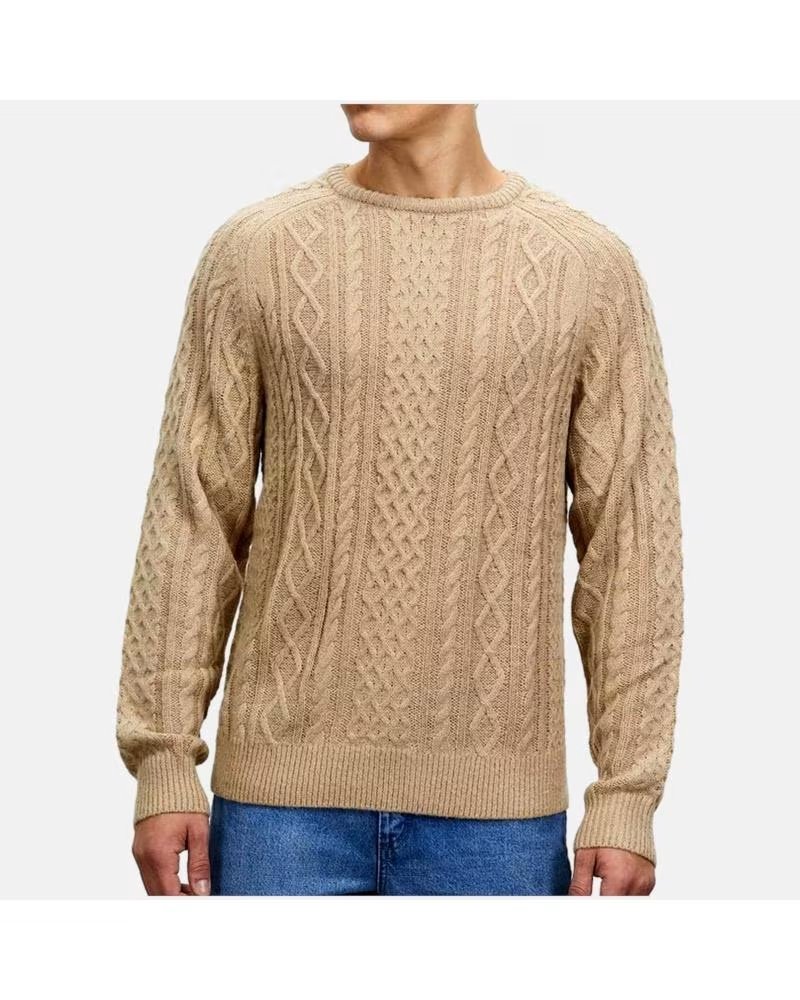 RHYTHM MAGLIONE A TRECCE RHYTHM DA UOMO IN BEIGE BEIGE