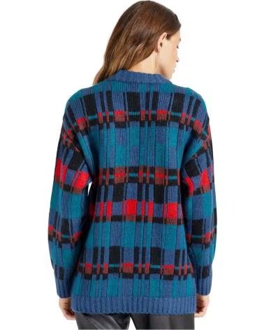 BRIXTON BRIXTON KARIERTER CARDIGAN FÜR DAMEN AZUL