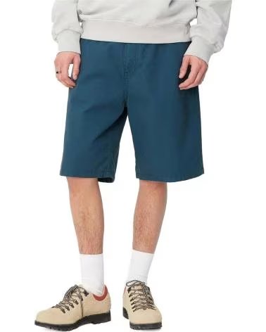 CARHARTT WIP CALÇÕES DE LONA AZUL
