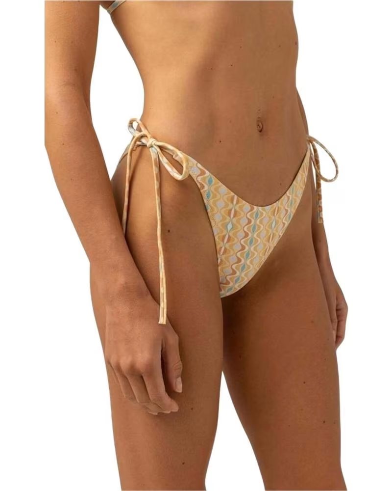 RHYTHM RHYTHM BIKINIHOSE FÜR DAMEN, NIEDRIG TAILLIERT, MIT SCHNÜRUNG AMARILLO