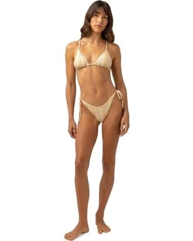RHYTHM RHYTHM BIKINIHOSE FÜR DAMEN, NIEDRIG TAILLIERT, MIT SCHNÜRUNG AMARILLO