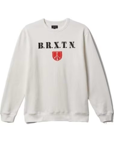 BRIXTON SUDADERA BRIXTON "COLLEGE" PARA HOMBRE BLANCA BLANCO
