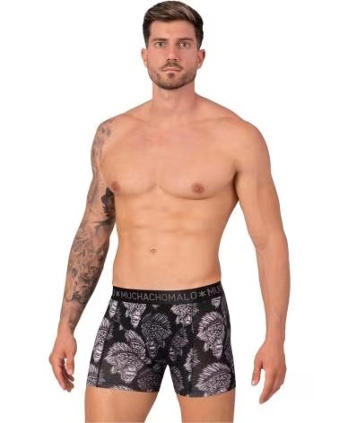 MUCHACHO MALO CUECA BOXER MASCULINA MUCHACHO MALO ESTAMPADA MULTICOLOR