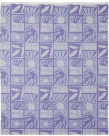 RIP CURL TOALHA DE PRAIA RIP CURL FEMININA COM ESTAMPA DE SOL E FOLHAS AZUL