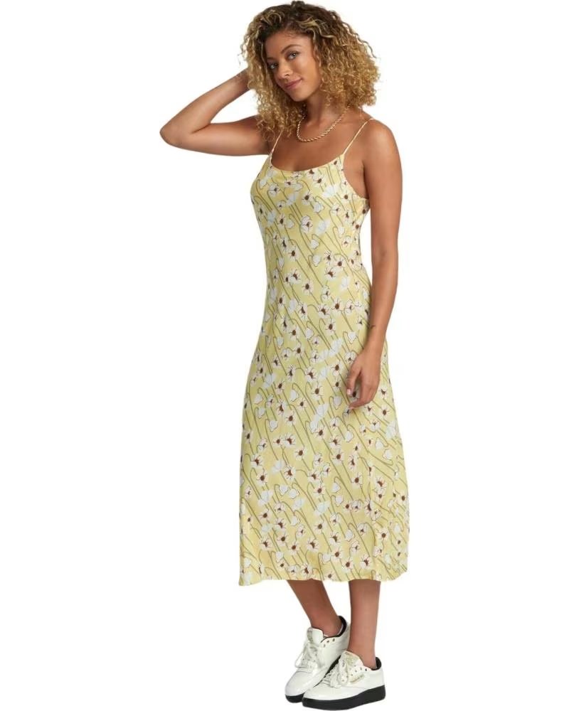RVCA VESTIDO RVCA AVJWD00241-GDN ESTAMPADO FLORAL AMARILLO