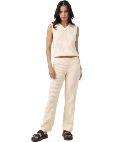 RHYTHM PANTALÓN LARGO DE PUNTO RHYTHM PARA MUJER BEIGE