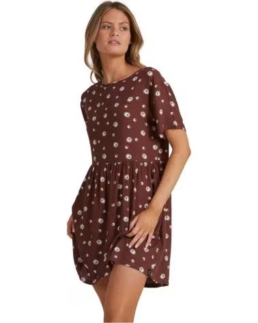 RVCA VESTIDO F3DRRFRVF2-4889 MARRÓN PARA MUJER MARRON