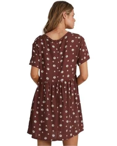 RVCA VESTIDO F3DRRFRVF2-4889 MARRÓN PARA MUJER MARRON