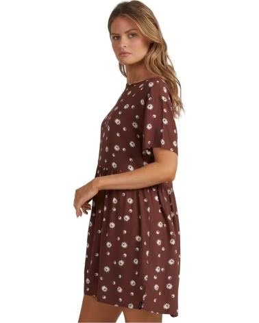 RVCA VESTIDO F3DRRFRVF2-4889 MARRÓN PARA MUJER MARRON
