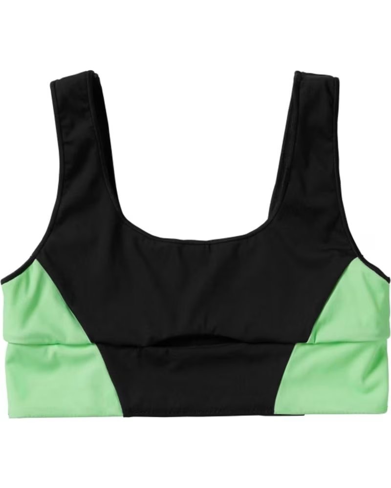 MYSTIC SPORT BIKINI-OBERTEIL DAMEN COLOR BLOCK VERDE