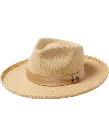 BRIXTON CHAPÉU FEDORA DE PALHA BEGE BRIXTON FEMININO BEIGE