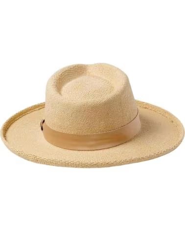 BRIXTON CHAPÉU FEDORA DE PALHA BEGE BRIXTON FEMININO BEIGE