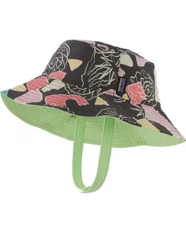 PATAGONIA PATAGONIA REVERSIBLE BUCKET HAT FOR BABY WITH MULTICOLOR PRINT MULTICOLOR