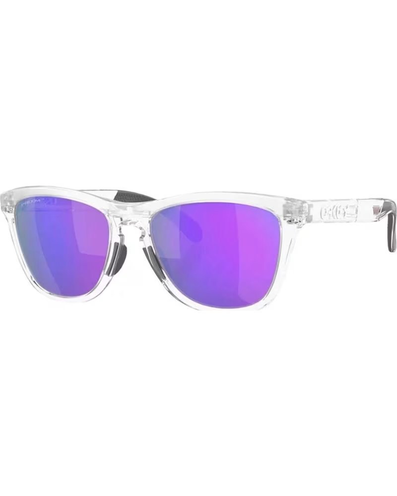 OAKLEY OAKLEY HOLBROOK SUNGLASSES CLEAR WITH PRIZM VIOLET LENSES TRANSPARENTE