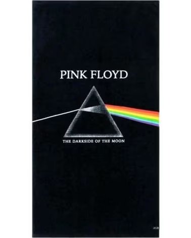 SLOWTIDE TOALHA SLOWTIDE "THE DARK SIDE OF THE MOON" UNISSEX PRETA NEGRO