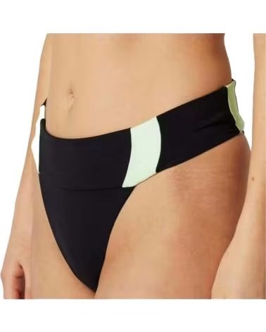 MYSTIC BRAGUITA DE BIKINI "MYSTIC" MUJER NEGRA CON DETALLES VERDES VERDE