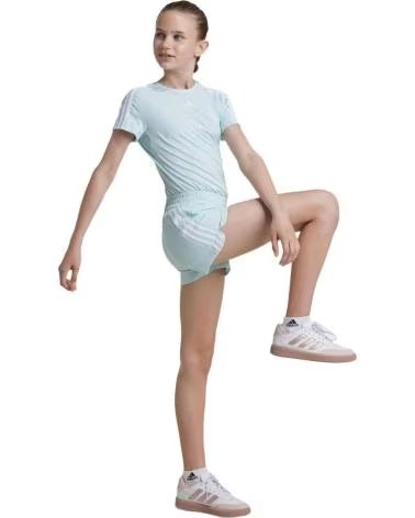 ADIDAS PANTALÓN CORTO DEPORTIVO CON BANDAS LATERALES VERDE