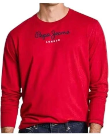PEPE JEANS CAMISETA DE MANGA LARGA EN PARA UNISEX ROJO