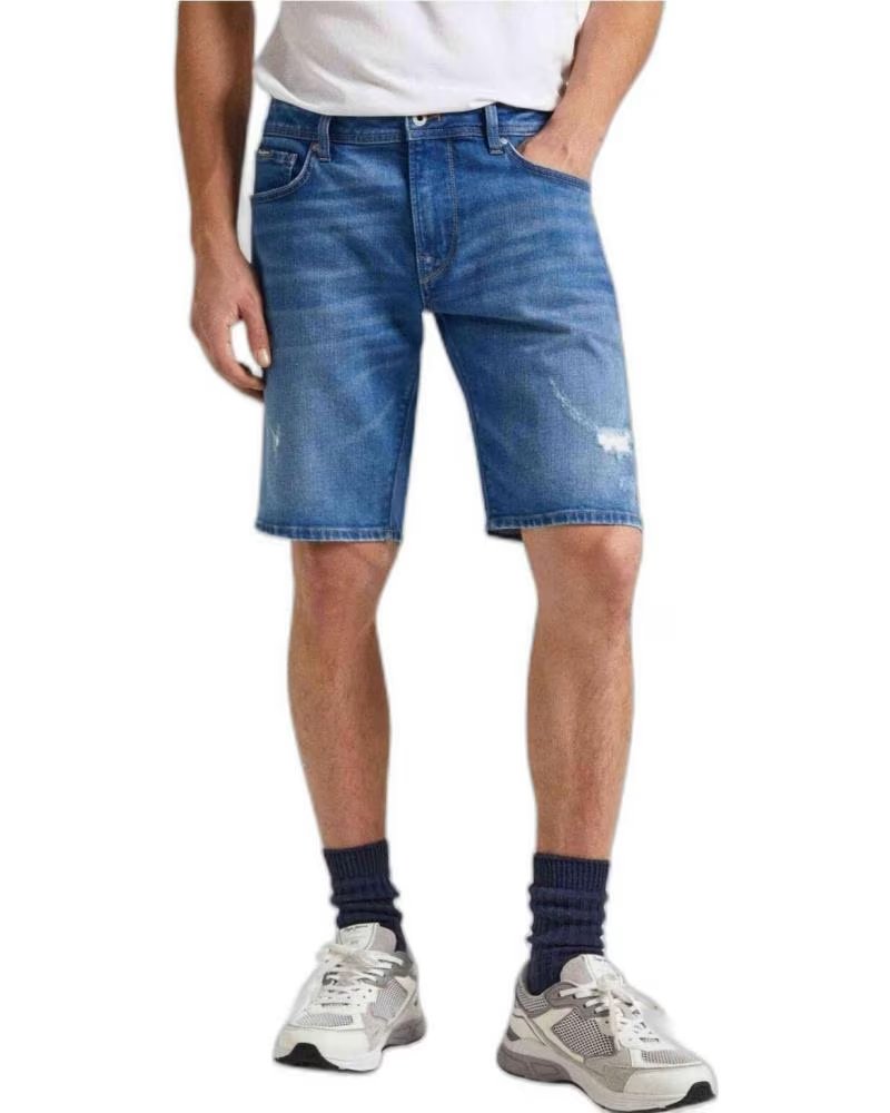 PEPE JEANS PEPE JEANS PANTALONCINO DI JEANS SBIADITO UNISEX NARANJA