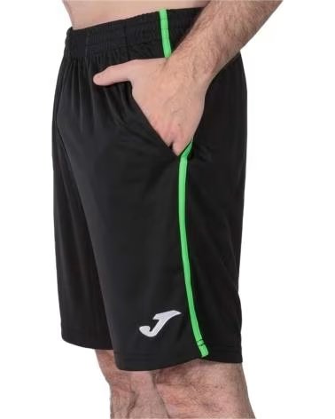JOMA PANTALÓN CORTO JOMA BERMUDA OPEN III NEGRO/VERDE NEGRO