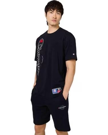 CHAMPION PANTALONCINO CHAMPION NERO DA UOMO NEGRO